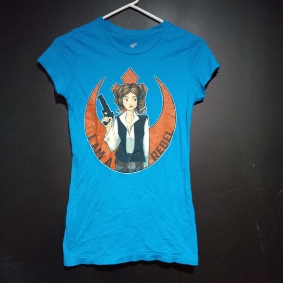 Princess Leia I Am A Rebel T-Shirt - Picture 1 of 4